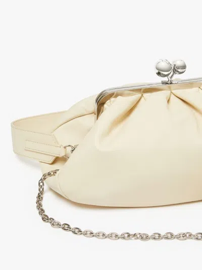 Weekend Max Mara Small Milvanew Pleated Ball-embellished Clush Bag