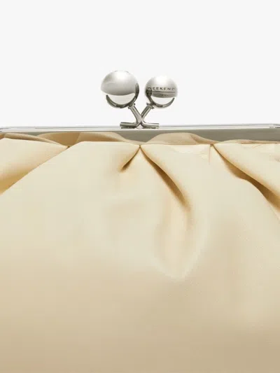 Weekend Max Mara Small Milvanew Pleated Ball-embellished Clush Bag
