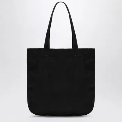 Y-3 Adidas Y 3 Black Cotton Tote Bag With Logo
