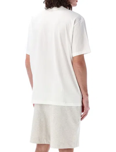 Y-3 Logo T-shirt With Ribbed Crew Neck And Short Sleeves In White