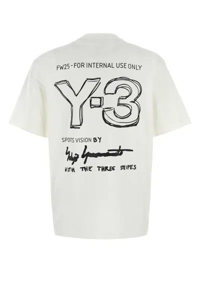 Y-3 White Cotton T-shirt In White