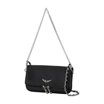 Zadig & Voltaire Zadig&voltaire Rock Nano Wallet On Chain In Brown