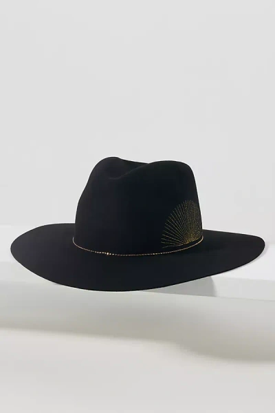 Van Palma Basile Sunray Wool Fedora In Black