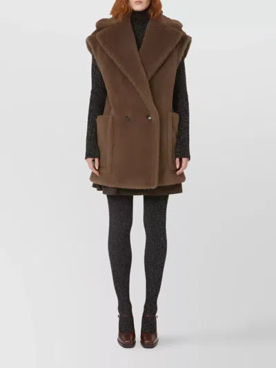 Max Mara Woman Brown Coats In Brown