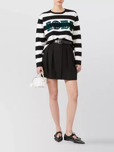 Max Mara Viterbo Wool Crewneck Sweater In Multi