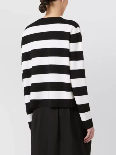 Max Mara Viterbo Wool Crewneck Sweater In Multi