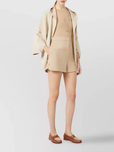 Max Mara Wool And Cashmere Cardigan In Neutral