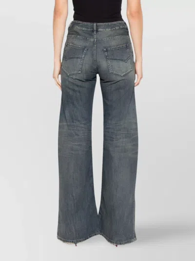 Balenciaga Saint Laurent Black-black-transparent Recycled Acetate Glasses In Blue