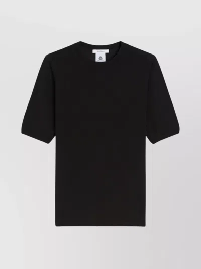 Max Mara Basic Wool Crew Neck Sweater In Black