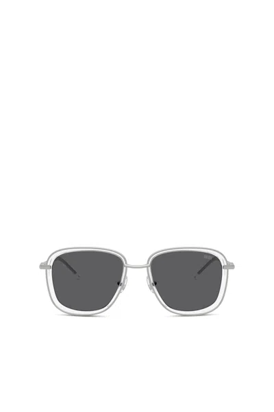 Diesel Square Sunglasses In Black