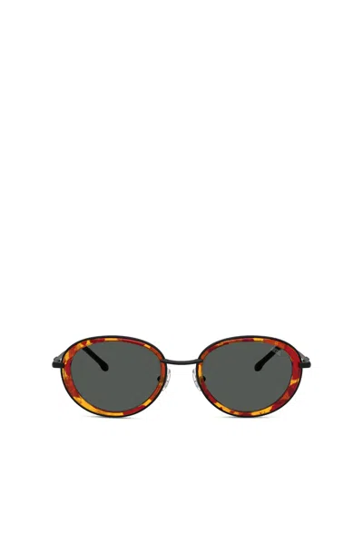 Diesel Oval Sunglasses In Brown