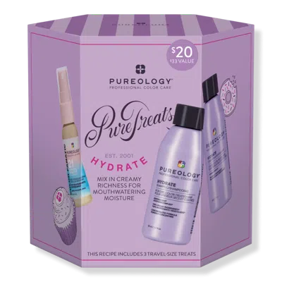 Pureology Pure Treats Hydrate Holiday Mini Kit For Dry Hair In Transparent