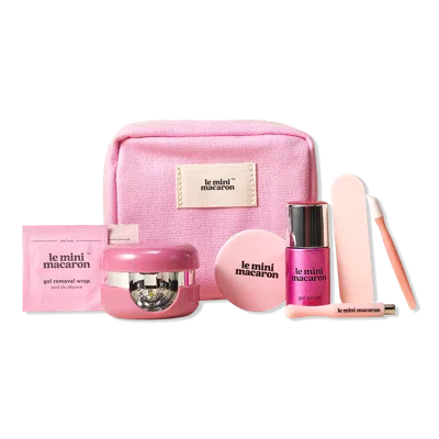 Le Mini Macaron Velvet Cat Eye Gel Manicure Kit In Pink