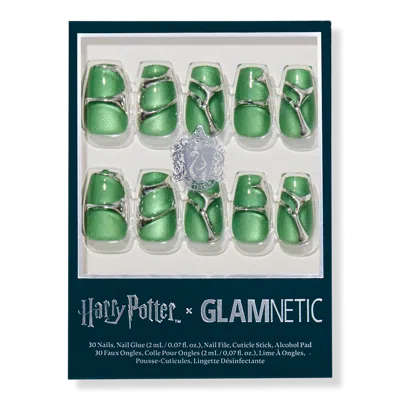 Glamnetic Harry Potter X  Press-on Nails Collection - Salazar Slytherin In Green