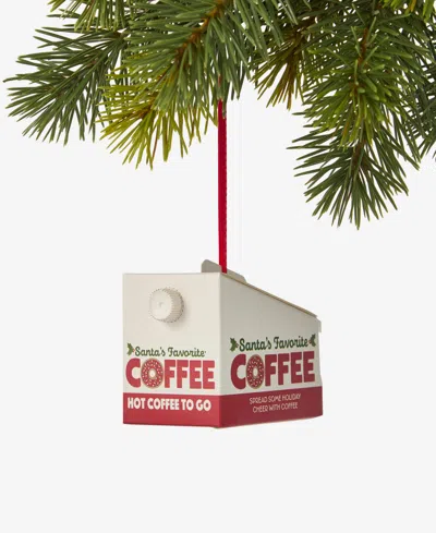 Holiday Lane Foodie Coffee Box Ornament, Macy's Exclusive In Transparent