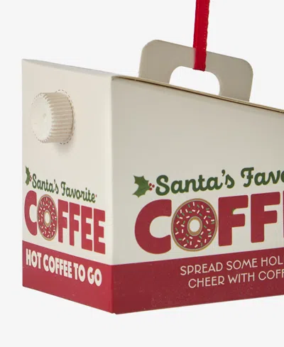 Holiday Lane Foodie Coffee Box Ornament, Macy's Exclusive In Transparent