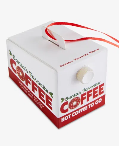 Holiday Lane Foodie Coffee Box Ornament, Macy's Exclusive In Transparent