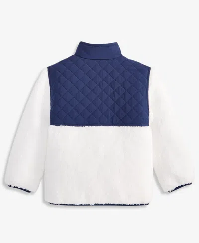 Epic Threads Boys Toddler 2t-4t Multi-color Faux-sherpa Long-sleeve Jacket, Macy's Exclusive In Blue