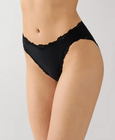 B.tempt'd Women's Moderate Coverage Lace Detailed Panties In Black