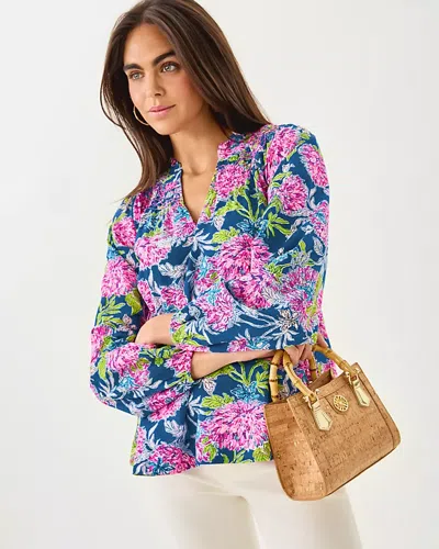 Lilly Pulitzer Lourdes Long Sleeve Top In Multi