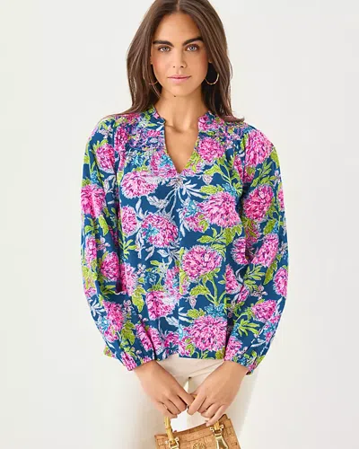 Lilly Pulitzer Lourdes Long Sleeve Top In Multi