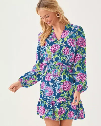 Lilly Pulitzer Axton Dress In Multi Dahlia Licious In Multi