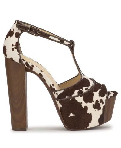 Jessica Simpson Women's Dany Platform Block-heel Sandals In Brown