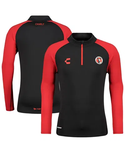 Charly Men's Black Club Tijuana 2024/25 Quarter-zip Pullover Sweatshirt In Blue