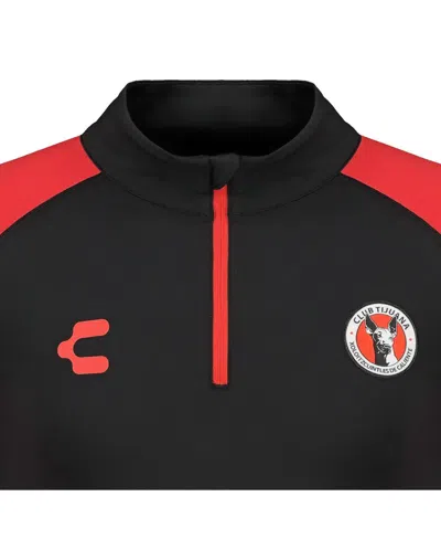 Charly Men's Black Club Tijuana 2024/25 Quarter-zip Pullover Sweatshirt In Blue