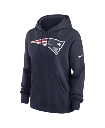 Nike New England Patriots Club  Women's Nfl Pullover Hoodie In Blue