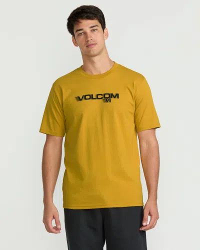 Volcom Men's Olympian Short Sleeve Tee In Yellow