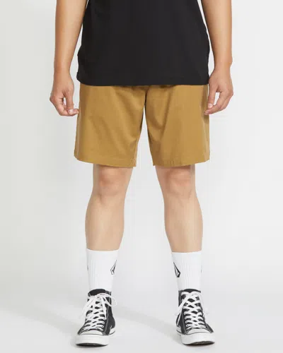 Volcom Men's Frickin Elastic Waist Shorts In Black