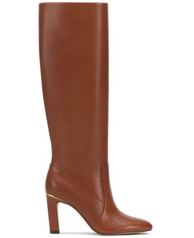 Vince Camuto Womens Gylina Dress Boots Regular Wide Calf Extra Wide Calf In Brown