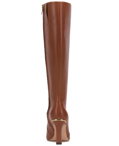 Vince Camuto Womens Gylina Dress Boots Regular Wide Calf Extra Wide Calf In Brown