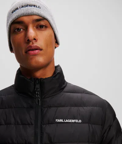 Karl Lagerfeld Lightweight Quilted Jacket In Black