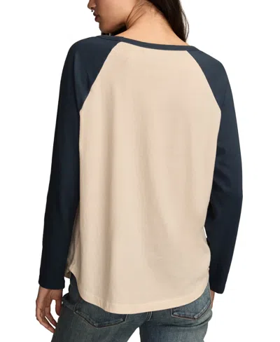 Lucky Brand Women's Drink A Bottle Coca Cola Crew Neck T-shirt In Blue