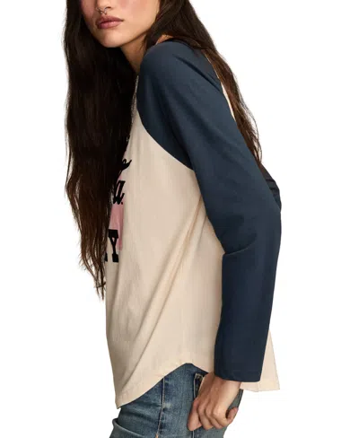 Lucky Brand Women's Drink A Bottle Coca Cola Crew Neck T-shirt In Blue