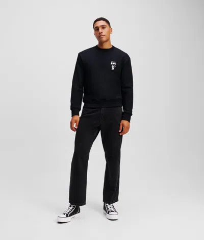 Karl Lagerfeld Ikon Graphic Sweatshirt In Black