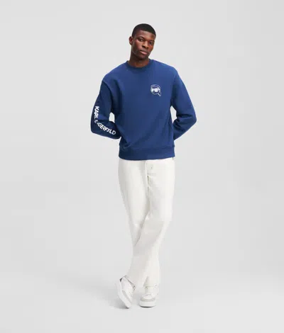 Karl Lagerfeld Ikon Sweatshirt In Blue