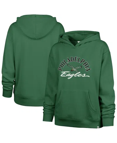 47 Brand Women's Kelly Green Philadelphia Eagles Plus Size Whirlwind Naomi Hoodie In Green