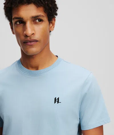 Karl Lagerfeld Monogram T-shirt In Blue