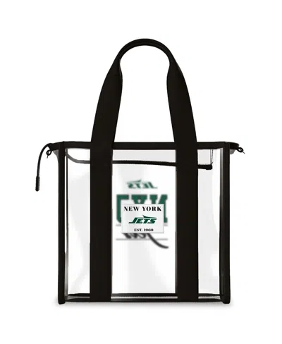 Wear By Erin Andrews New York Jets Stadium Team Color Trim With Tote Bag In Black