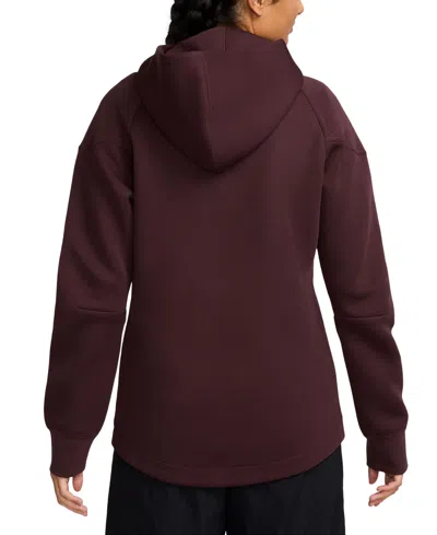 Nike Women's Sportswear Tech Fleece Windrunner Full-zip Hoodie In Brown