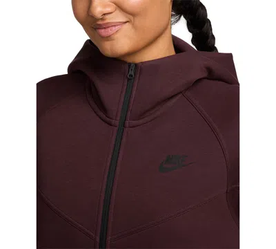 Nike Women's Sportswear Tech Fleece Windrunner Full-zip Hoodie In Brown