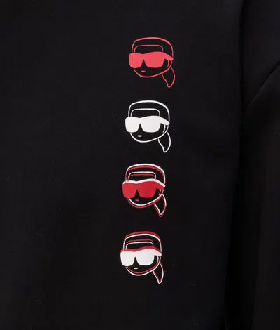 Karl Lagerfeld Ikon Print Sweatshirt In Black