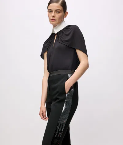 Karl Lagerfeld Kl Studio Sequin Pants In Black