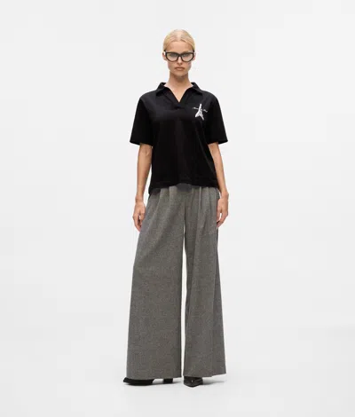 Karl Lagerfeld Eiffel Tower Sketch-print T-shirt In Black