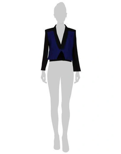 Shop Roland Mouret Blazer In Blue