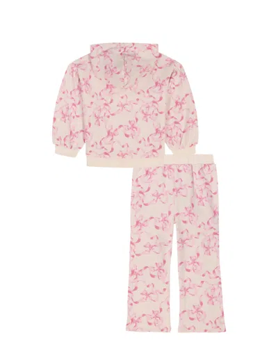 Kids Headquarters Toddler & Little Girls 4t-6x 2-piece Hoodie And Pants Set In Pink