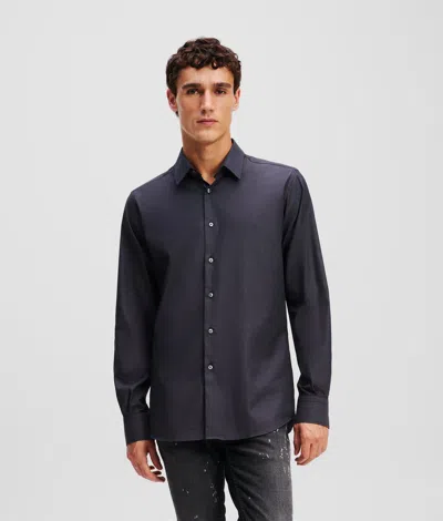 Karl Lagerfeld Button-down Shirt In Blue